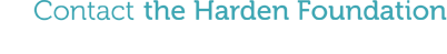 Harden Foundation Contact Information